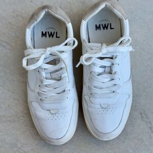 Madewell MWL Women's White and Tan Sneakers